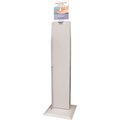 Bowman Dispensers Bowman Dual-Sided Floor Stand 17inW x 64.57inH x 17inD, Quartz Beige KS022-0012